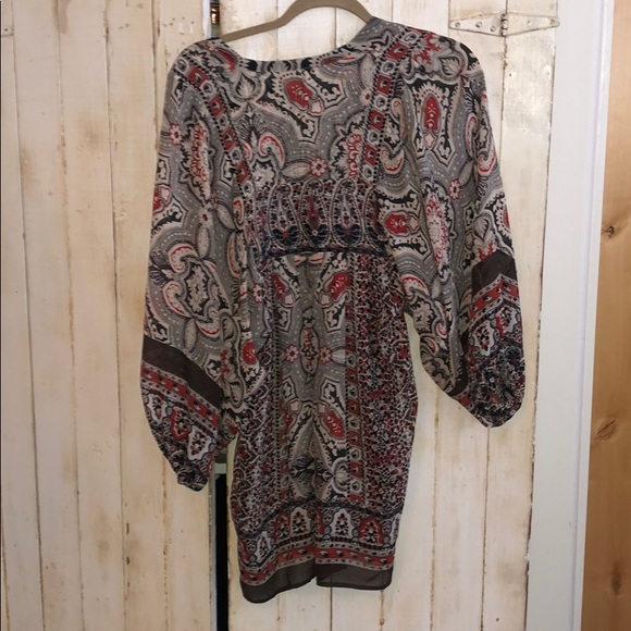 Joie Paisley Silk Chiffon Dress - Picture 5 of 5